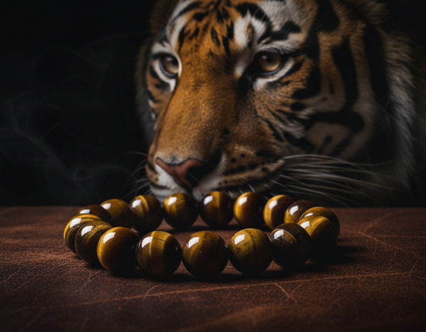 Brown Tiger Eye Bracelet Premium Courage Grounding Power Adjustable Men Women Certified 10 MM Size