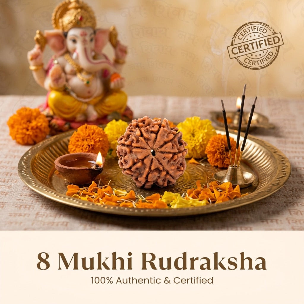 8 Mukhi Nepali Rudraksha