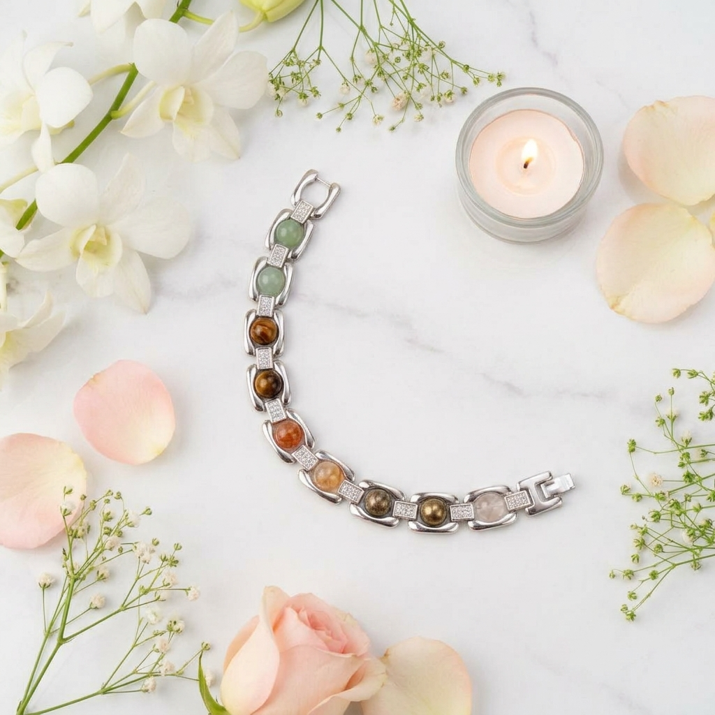 Silver metal Dhanyog Bracelet