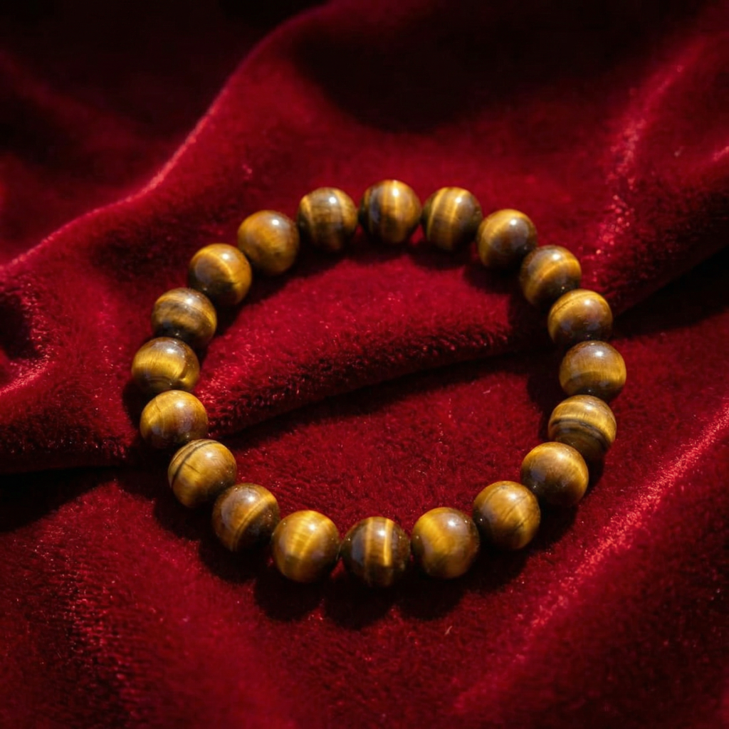 Brown Tiger Eye Crystal Bracelet 