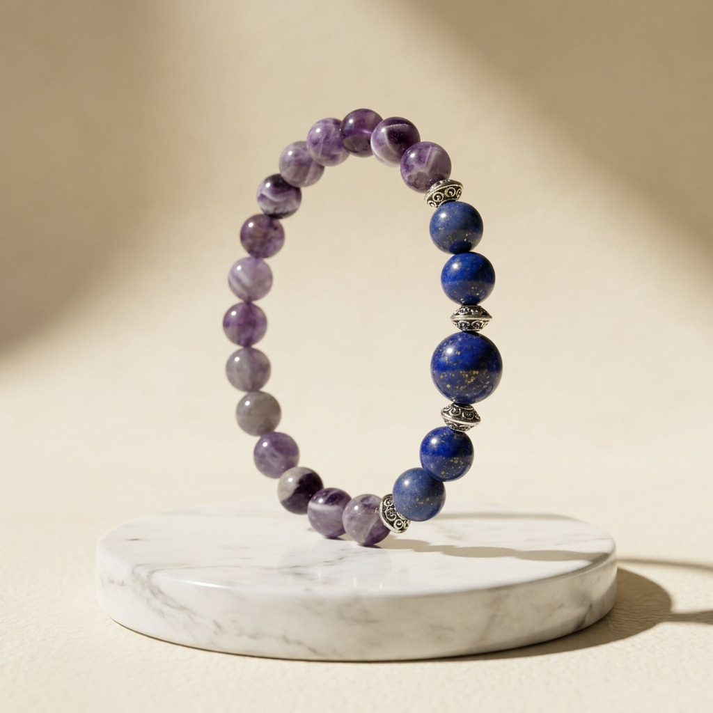 Amethyst Bracelet (Makar Rashi) — Calm & Clarity