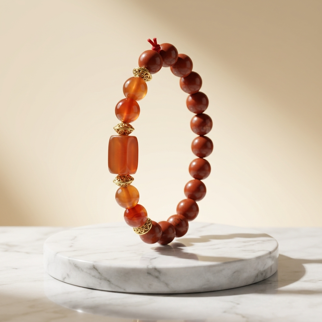 Red Jasper — Mesh Rashi Courage Stone