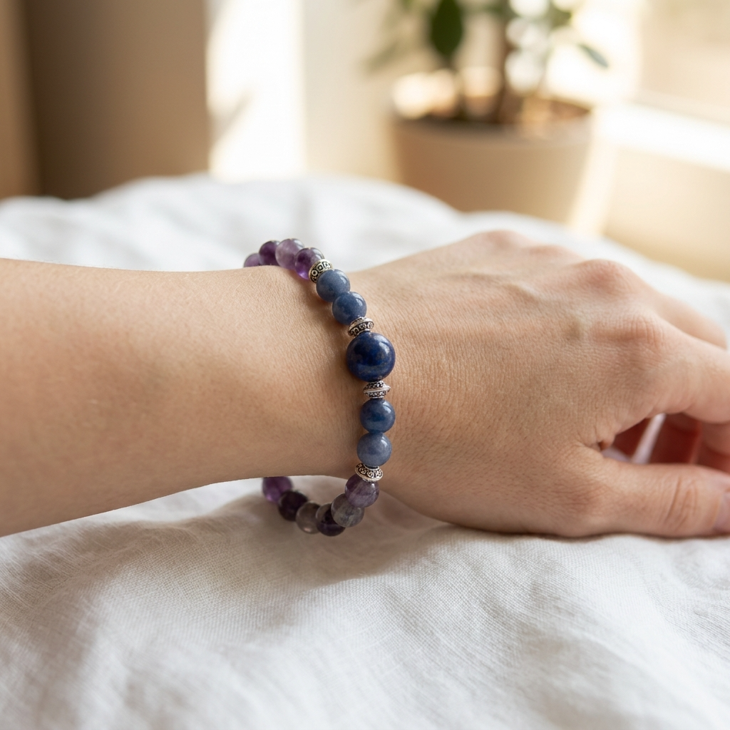 Amethyst Bracelet (Makar Rashi) — Calm & Clarity