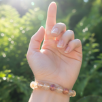 Citrine Crystal Bracelet on hand