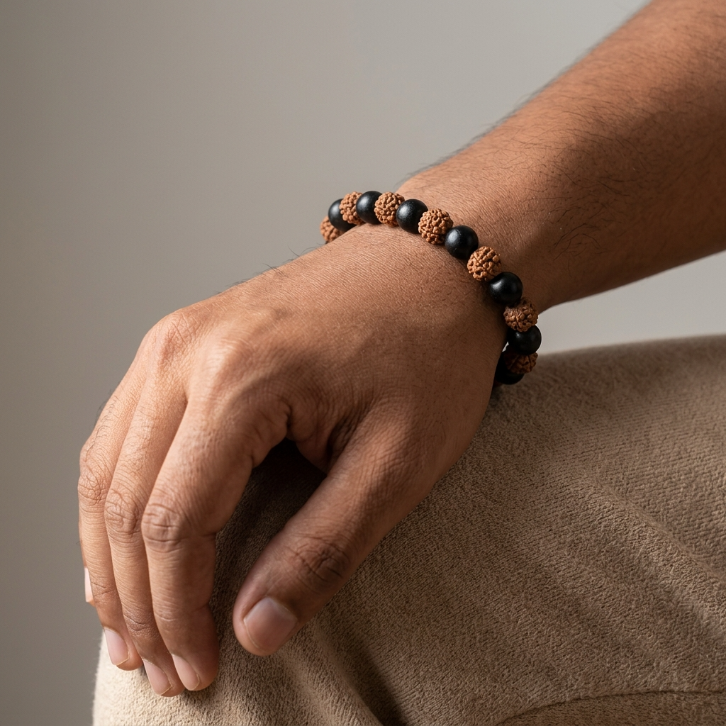 Karungali Rudraksha Protection Bracelet