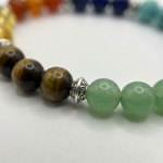 7 Chakra bracelet Closeup shot